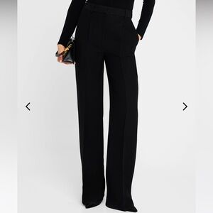 Adam Lippes Black Straight Leg Pants